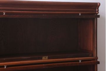 アンティーク家具　和製アンティーク　高級品!総欅製の国産スタッキングブックケース(本箱)