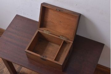 アンティーク家具　古民具・骨董　大正〜昭和　小ぶりなアンティーク木箱