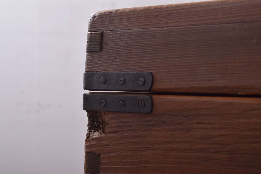 アンティーク家具　古民具・骨董　大正〜昭和　小ぶりなアンティーク木箱