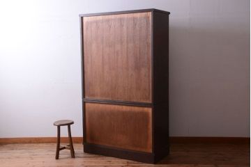 中古　民芸家具　玉杢・内桐材製の高級衣装箪笥(桐箪笥、桐たんす)