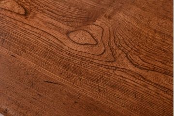 アンティーク家具　アンティークペイント　ダイヤガラス入り!脚付き重ね食器棚