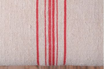 アンティーク家具　和製アンティーク　ブナ材製!アンティークリネン座面のシンプルなダイニングチェア