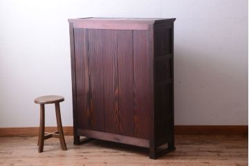 ビンテージ　民芸家具　引き出し3杯付き!モダンな飾り棚