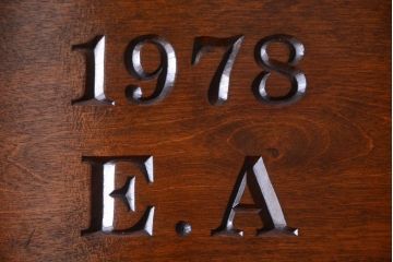 中古　松本民芸家具　高島屋記念モデル　M型ビューロー(ライティングビューロー)(定価約30万円)