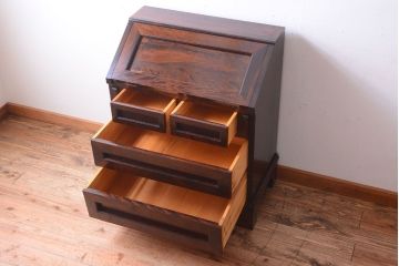 中古　松本民芸家具　#66　高山式ビューロー(ライティングビューロー)(1)