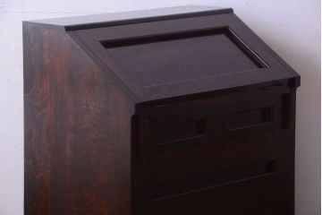 中古　松本民芸家具　#66　高山式ビューロー(ライティングビューロー)(1)