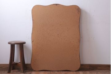 アンティーク雑貨　イギリスビンテージ　大きな壁掛けミラー(鏡)