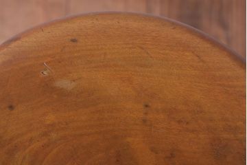 レトロ家具　アンティーク　レトロでかわいい古い木のおしゃれな丸スツール