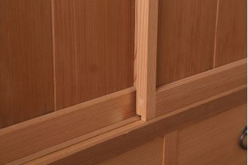 中古　杉総無垢材　茶道具　置水屋(茶水屋)
