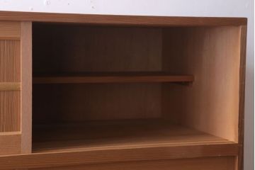 中古　杉総無垢材　茶道具　置水屋(茶水屋)