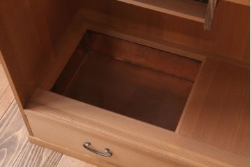 中古　杉総無垢材　茶道具　置水屋(茶水屋)