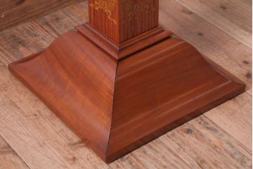 イギリスビンテージ　高級品!象嵌と彫刻が美しいフロアスタンドライト(照明)