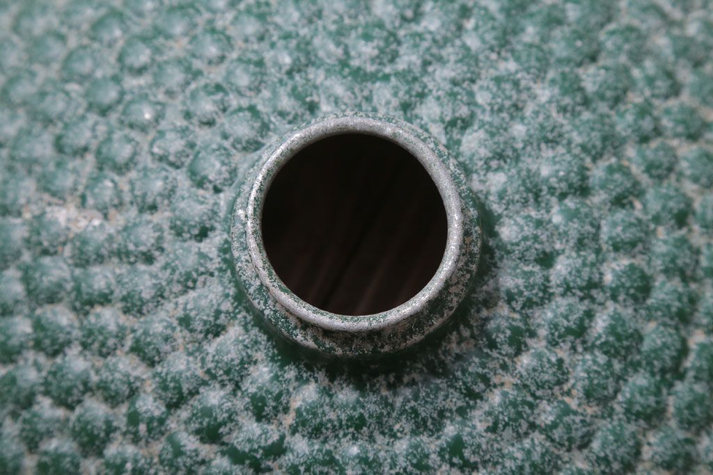 和製アンティーク　古いアルミシェードの天井照明(ペンダントライト)(2)