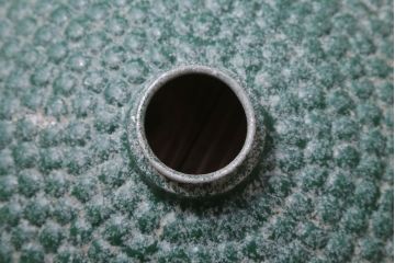 和製アンティーク　古いアルミシェードの天井照明(ペンダントライト)(2)