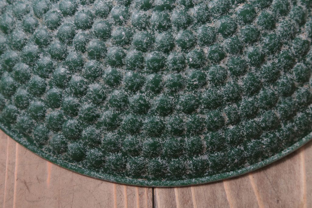 和製アンティーク　古いアルミシェードの天井照明(ペンダントライト)(2)