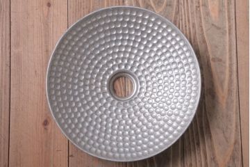 和製アンティーク　古いアルミシェードの天井照明(ペンダントライト)(2)