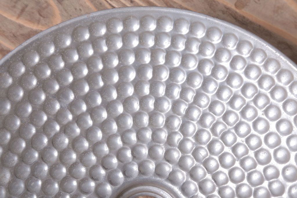 和製アンティーク　古いアルミシェードの天井照明(ペンダントライト)(2)