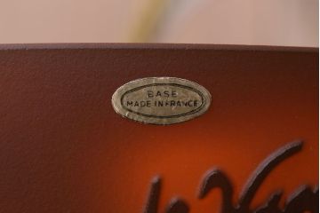 フランスビンテージ de Vianne ガレ風 カメオガラス吊り下げ照明(アールヌーヴォー)