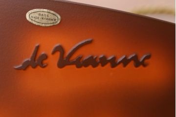 フランスビンテージ de Vianne ガレ風 カメオガラス吊り下げ照明(アールヌーヴォー)