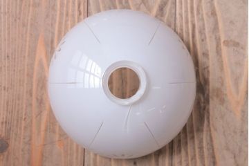 和製アンティーク　古い切子ガラスシェードのレトロな天井照明