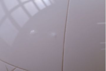 和製アンティーク　古い切子ガラスシェードのレトロな天井照明