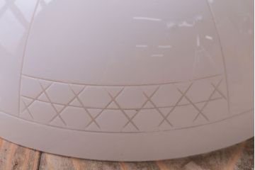 和製アンティーク　古い切子ガラスシェードのレトロな天井照明