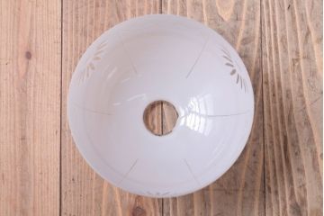 和製アンティーク　古い切子ガラスシェードのレトロな天井照明