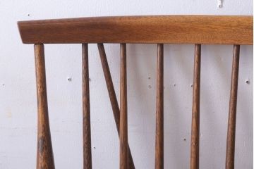 中古　キツツキマーク　飛騨産業　ナラ材のウィンザーチェア(1)(ウインザーチェア)