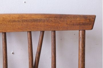 中古　キツツキマーク　飛騨産業　ナラ材のウィンザーチェア(1)(ウインザーチェア)