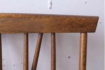中古　キツツキマーク　飛騨産業　ナラ材のウィンザーチェア(2)(ウインザーチェア)