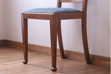 アンティーク家具　イギリスアンティーク　オーク材!シンプルなチェア