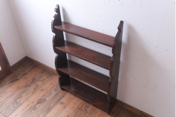 中古　特注品　松本民芸家具　吊棚(飾り棚)