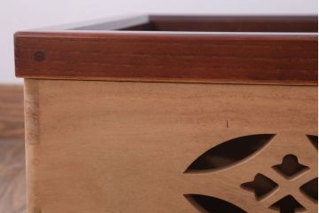 アンティーク雑貨　和製アンティーク　茶道具　桐材製の古い置炉(置き炉)
