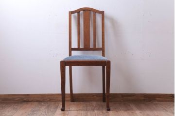 アンティーク家具　イギリスアンティーク　オーク材!シンプルなチェア(2)