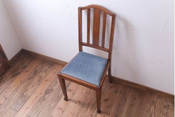 アンティーク家具　イギリスアンティーク　オーク材!シンプルなチェア(2)