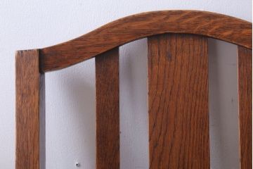 アンティーク家具　イギリスアンティーク　オーク材!シンプルなチェア(2)