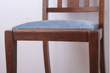アンティーク家具　イギリスアンティーク　オーク材!シンプルなチェア(2)
