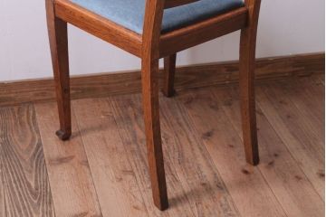 アンティーク家具　イギリスアンティーク　オーク材!シンプルなチェア(2)