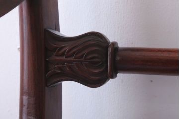 アンティーク家具　イギリスアンティーク　マホガニー無垢材!高級アームチェア