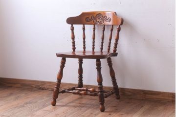 ヴィンテージ家具　イギリスビンテージ　重厚なウィンザーチェア(1)(ウインザーチェア)