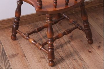 ヴィンテージ家具　イギリスビンテージ　重厚なウィンザーチェア(1)(ウインザーチェア)