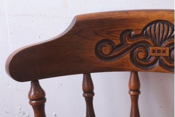 ヴィンテージ家具　イギリスビンテージ　重厚なウィンザーチェア(2)(ウインザーチェア)