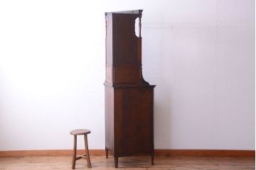 アンティーク家具　イギリスアンティーク　最高級!マホガニー材のコーナーキャビネット
