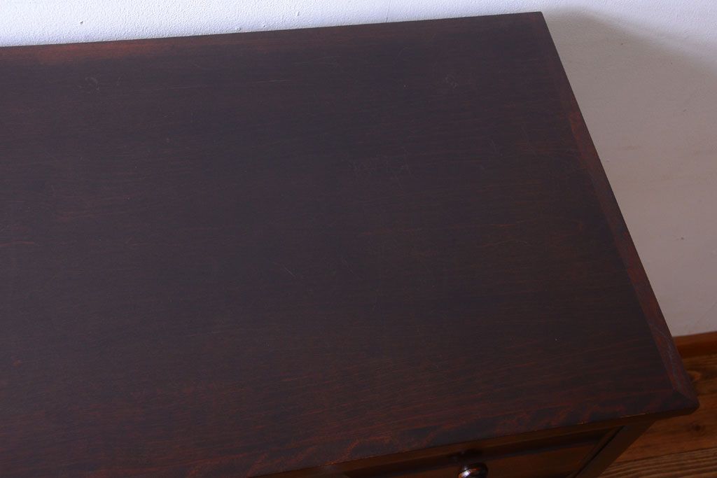 中古　北海道民芸家具　シックなチェスト(定価約24万円)(3)