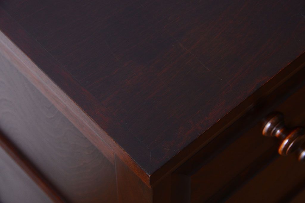 中古　北海道民芸家具　シックなチェスト(定価約24万円)(3)