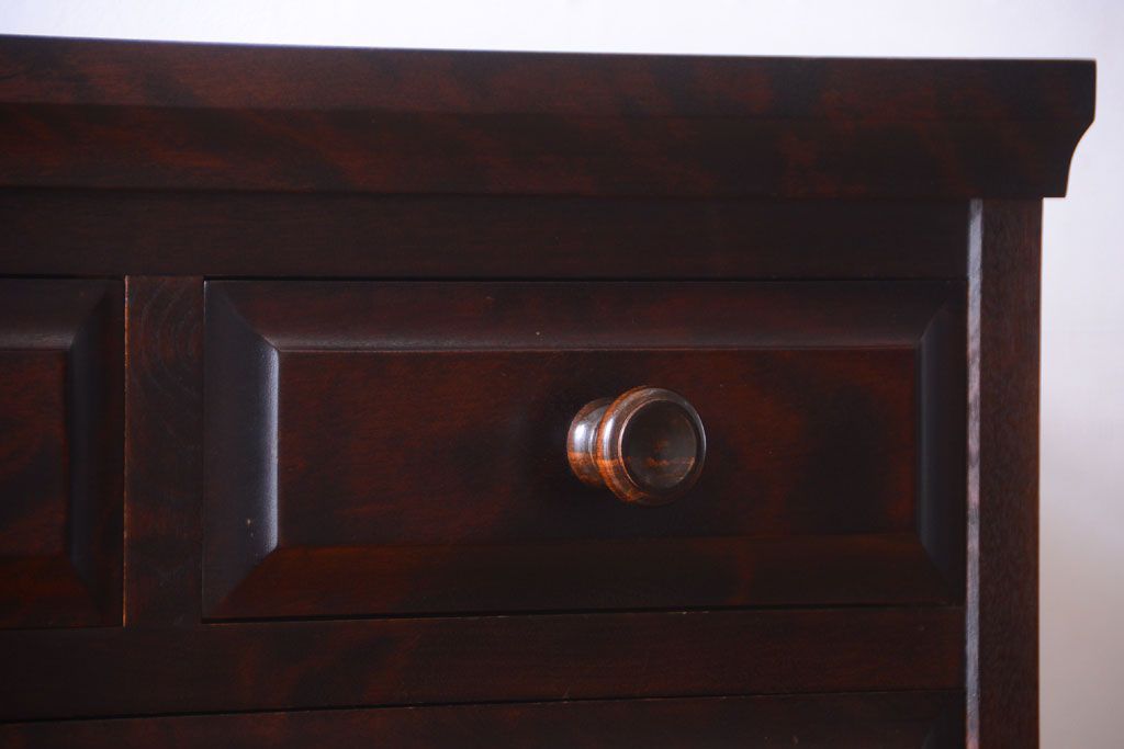 中古　北海道民芸家具　シックなチェスト(定価約24万円)(3)