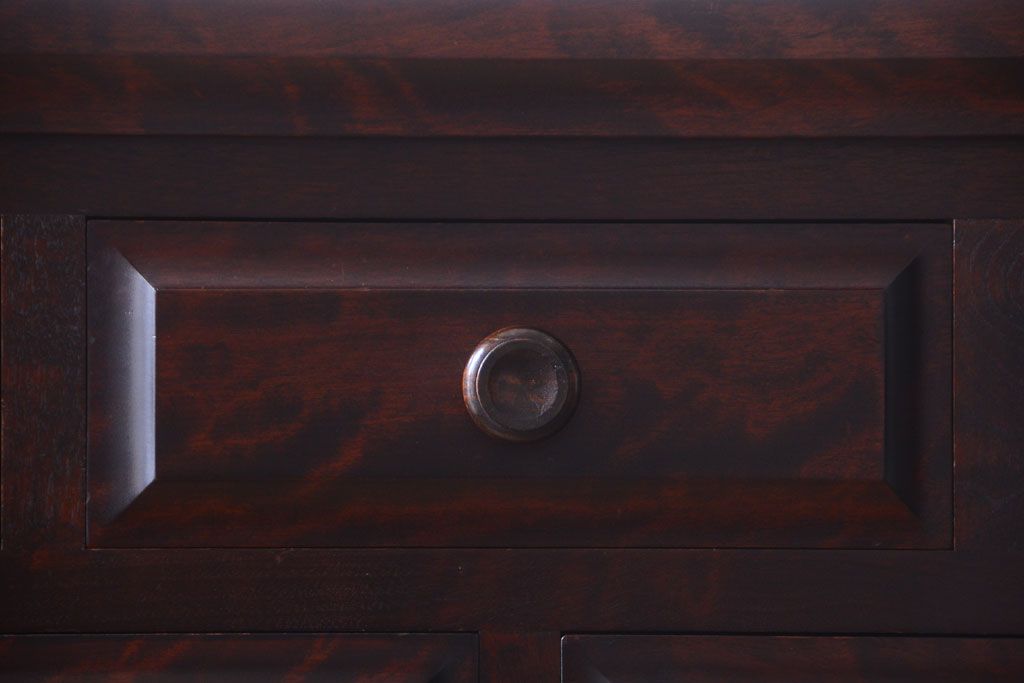 中古　北海道民芸家具　シックなチェスト(定価約24万円)(3)