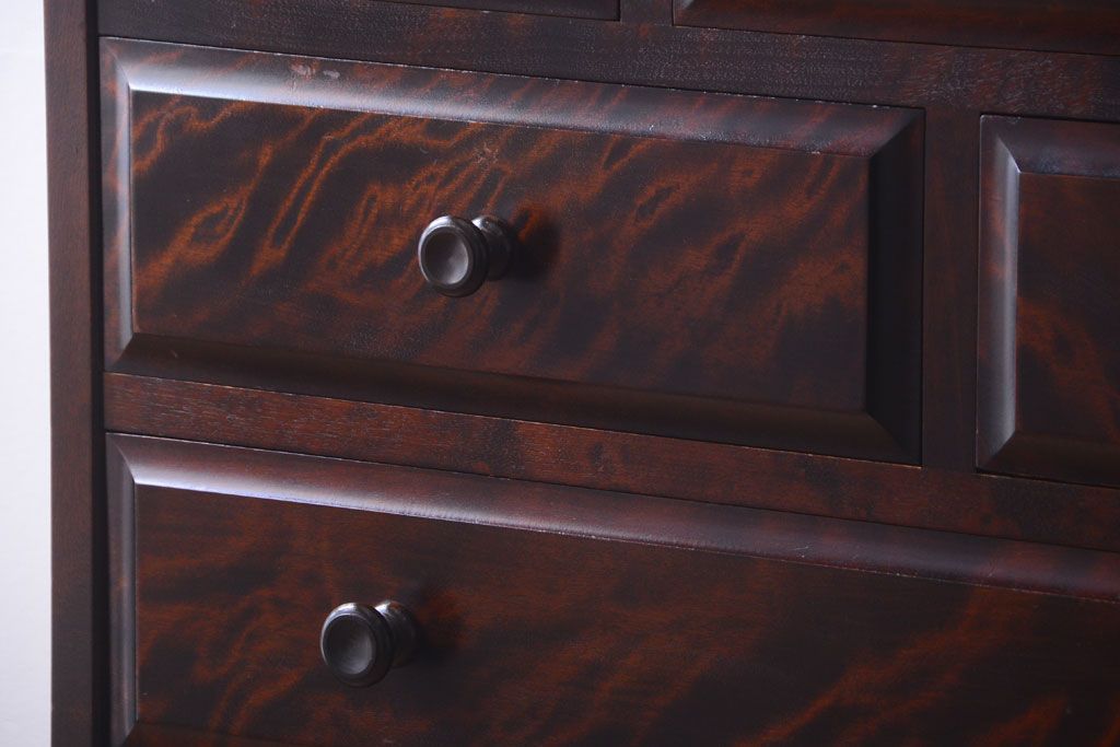中古　北海道民芸家具　シックなチェスト(定価約24万円)(3)