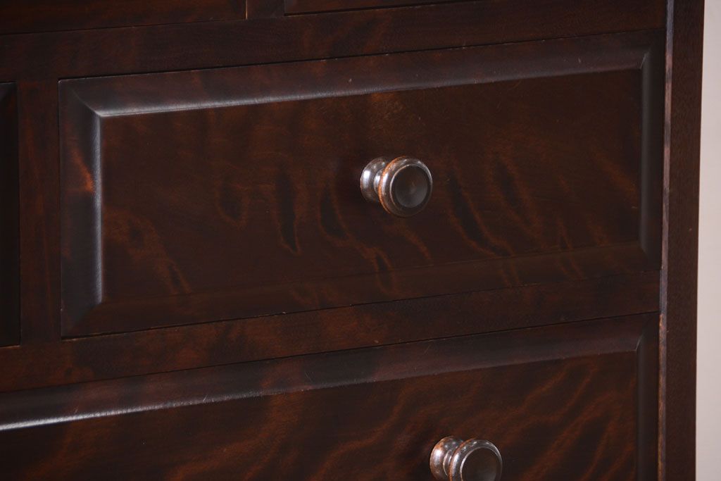 中古　北海道民芸家具　シックなチェスト(定価約24万円)(3)