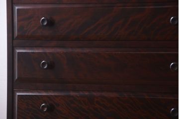 中古　北海道民芸家具　シックなチェスト(定価約24万円)(3)